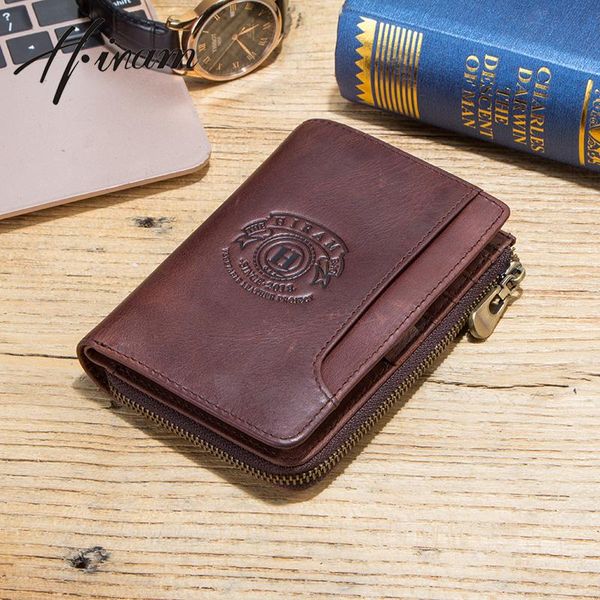 wallets hiram crazy horse leather vintage small wallet men short zipper male coin purses rfid retro card holder for carteiras, Red;black
wallets hiram crazy horse leather vintage small wallet men short zipper male coin purses rfid retro card holder for carteiras, Red;black