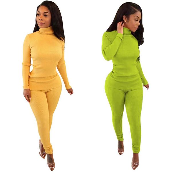 women's two piece pants wuhe basic ribbed tracksuit turtleneck sweater and suit casual set knitted sweatsuit, White
women's two piece pants wuhe basic ribbed tracksuit turtleneck sweater and suit casual set knitted sweatsuit, White