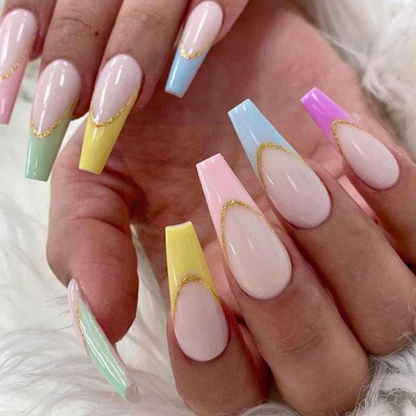 false nails pink nude wave french press on fake nail set manicure detachable full ballerina amber cover tool gl c5x0, Red;gold
false nails pink nude wave french press on fake nail set manicure detachable full ballerina amber cover tool gl c5x0, Red;gold