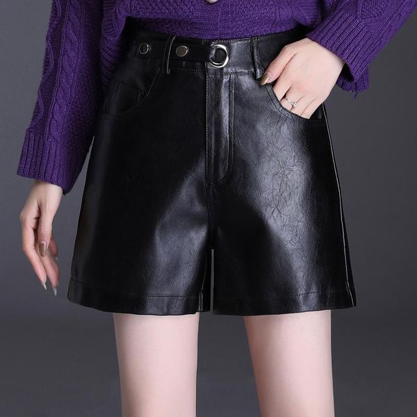 women's shorts high waist pu leather korean fashion black spring autumn women cool skinny work party wear female plus size, White;black
women's shorts high waist pu leather korean fashion black spring autumn women cool skinny work party wear female plus size, White;black