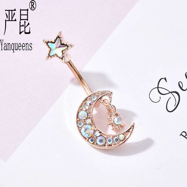 puncture jewelry moon star navel ring allergy button navel nail
puncture jewelry moon star navel ring allergy button navel nail