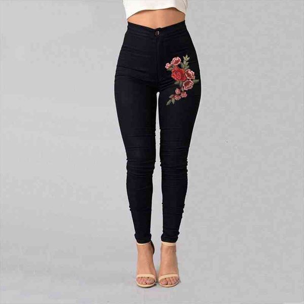 spring women stretch fabric high waist skinny embroidery pants without ripped woman floral pencil pants trousers big size, Black;white
spring women stretch fabric high waist skinny embroidery pants without ripped woman floral pencil pants trousers big size, Black;white