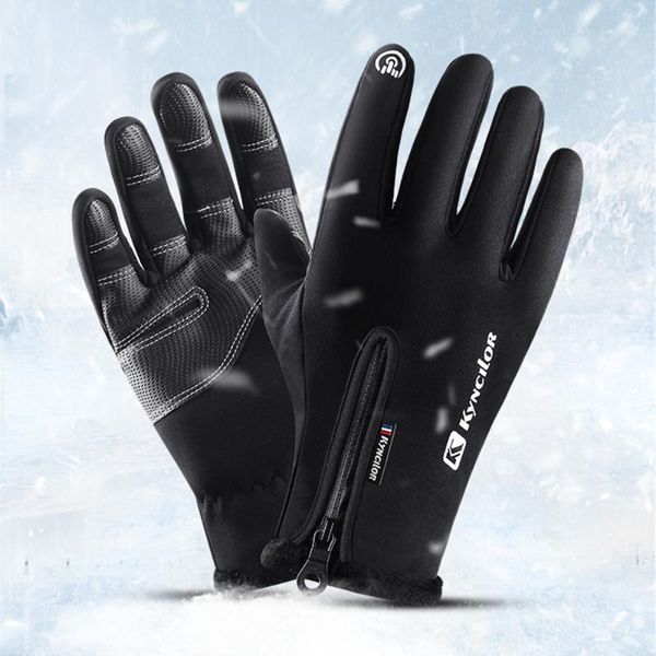 cycling gloves winter windproof touch screen bike mtb thermal warm full finger ski outdoor camping hiking sport, Black
cycling gloves winter windproof touch screen bike mtb thermal warm full finger ski outdoor camping hiking sport, Black