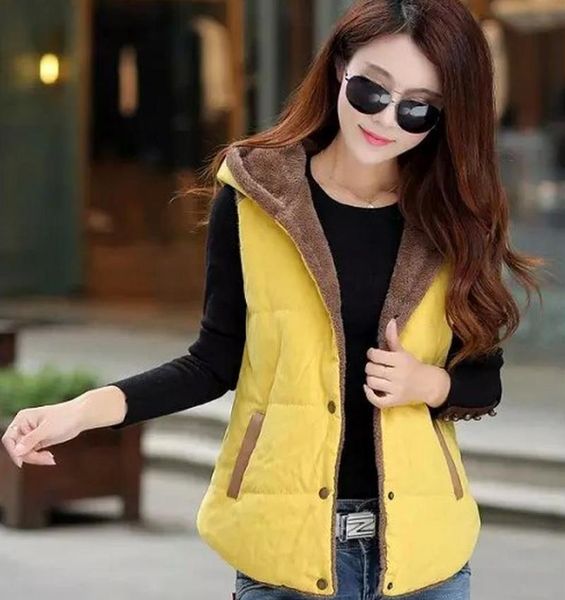 women's vests lovers brand slim men and women vest autumn winter hooded cotton padded 4 colors beige yellow 5 size m-3xl, Black;white
women's vests lovers brand slim men and women vest autumn winter hooded cotton padded 4 colors beige yellow 5 size m-3xl, Black;white