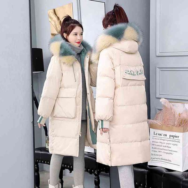 down cotton padded jacket women's middle and long korean version loose over the knee winter 2021 new thickened fashion, Black
down cotton padded jacket women's middle and long korean version loose over the knee winter 2021 new thickened fashion, Black
