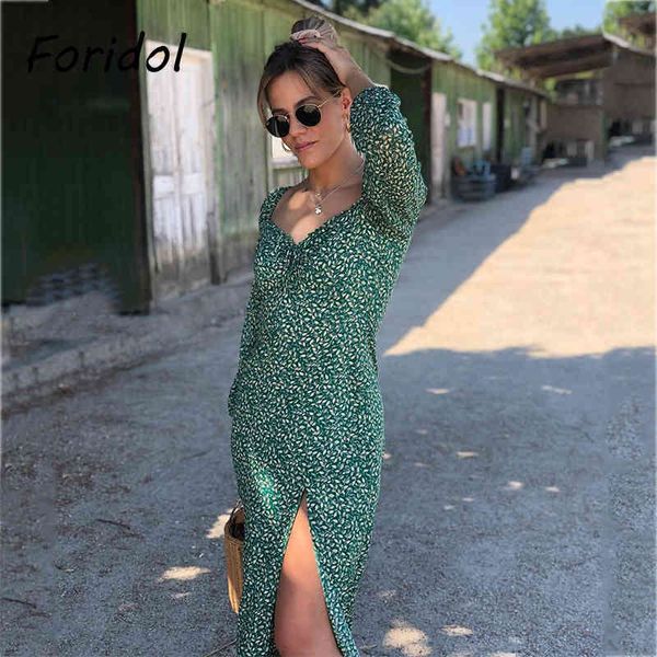 green women sleeve spring floral dress vintage autumn winter long slit maxi 2020 leaf print boho vestidos, Black;gray
green women sleeve spring floral dress vintage autumn winter long slit maxi 2020 leaf print boho vestidos, Black;gray