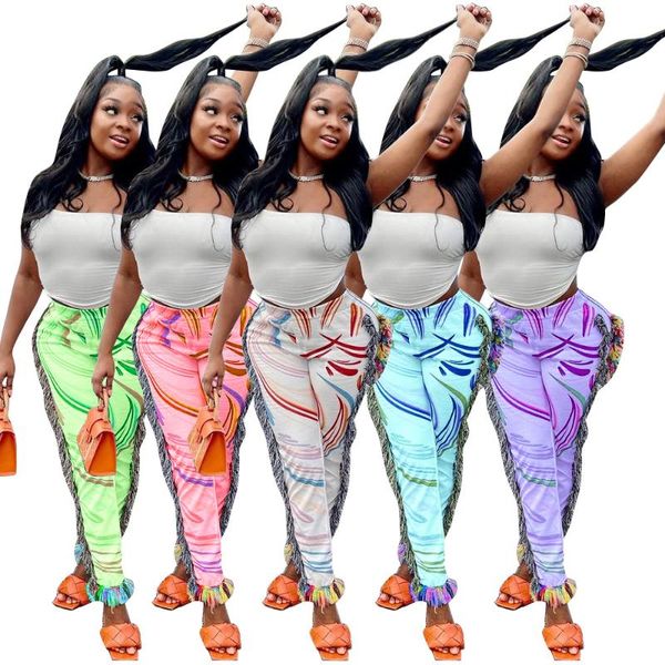 women's pants & capris casual women long tassel print skinny streetwear colorful summer for outfit, Black;white
women's pants & capris casual women long tassel print skinny streetwear colorful summer for outfit, Black;white