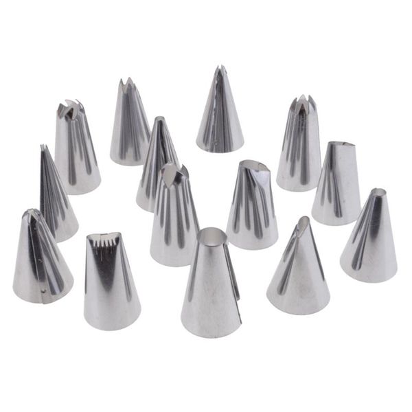 baking & pastry tools 14pcs stainless steel nozzle + frosting tube bag practical durable flexible extrusion tool set
baking & pastry tools 14pcs stainless steel nozzle + frosting tube bag practical durable flexible extrusion tool set