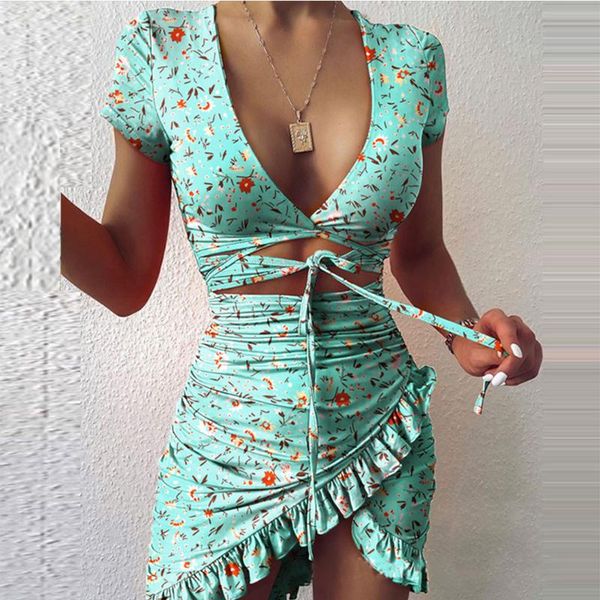 women's swimwear irregular print short summer seaside dress chic beach party mini leopard v neck frilly skirt, White;black
women's swimwear irregular print short summer seaside dress chic beach party mini leopard v neck frilly skirt, White;black