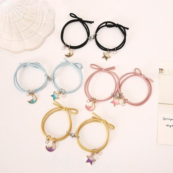 hair clips & barrettes cartoon magnetic couple bracelets with gradient moon stars pendant cute mutually attractive friendship rope for frien, Golden;silver
hair clips & barrettes cartoon magnetic couple bracelets with gradient moon stars pendant cute mutually attractive friendship rope for frien, Golden;silver