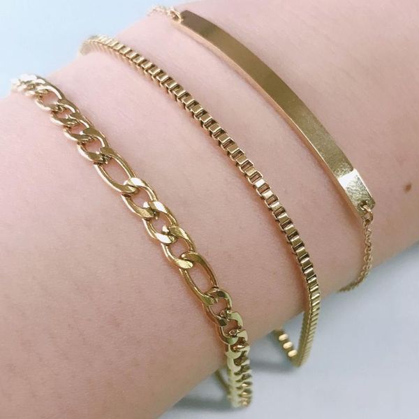 link, chain 316l stainless steel set trendy twist cube disc link bracelet, Black
link, chain 316l stainless steel set trendy twist cube disc link bracelet, Black