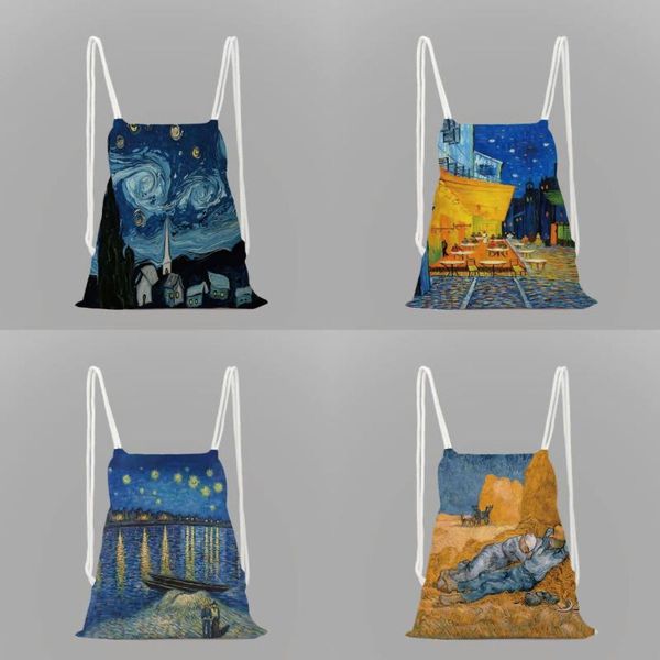 backpack classic oil painting polyester travel bag storage clothes shoes cotton drawstring school portable
backpack classic oil painting polyester travel bag storage clothes shoes cotton drawstring school portable