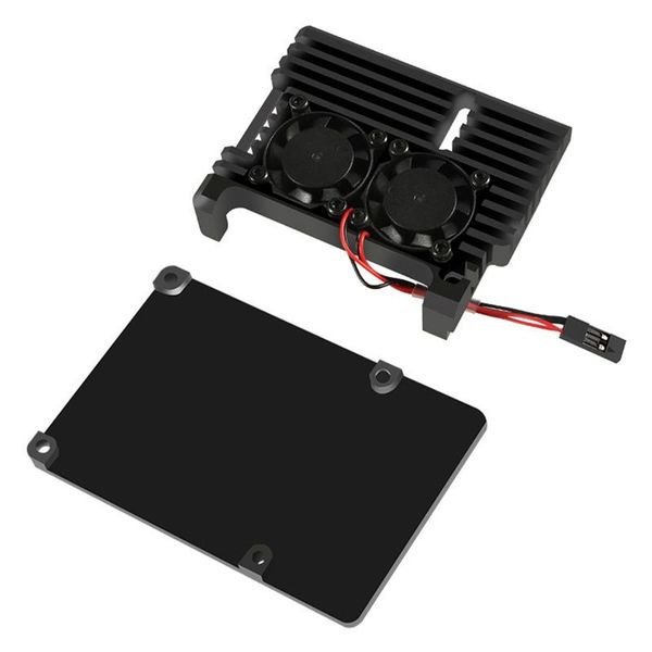 aluminum case for raspberry pi 4b auto cooling metal with heatsink thermal adhesive and dual fans & coolings
aluminum case for raspberry pi 4b auto cooling metal with heatsink thermal adhesive and dual fans & coolings