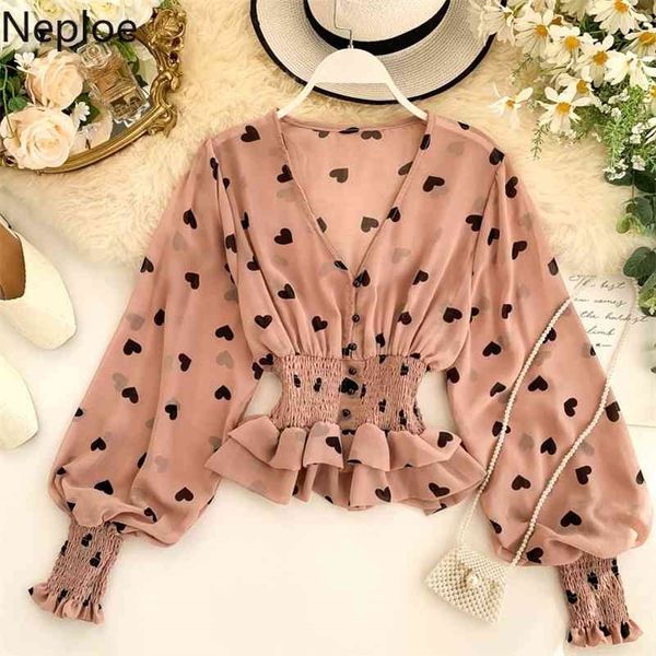 neploe v neck lantern long sleeve heart print blouse women elegant ruffles slim waist pleat holiday blusas spring new shirt 210323, White
neploe v neck lantern long sleeve heart print blouse women elegant ruffles slim waist pleat holiday blusas spring new shirt 210323, White