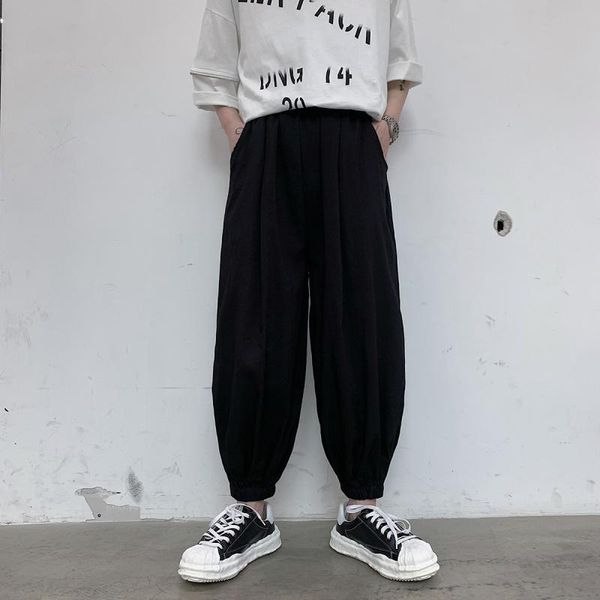 men's pants summer dark korean fashion loose thin casual youth harlan leggings, Black
men's pants summer dark korean fashion loose thin casual youth harlan leggings, Black