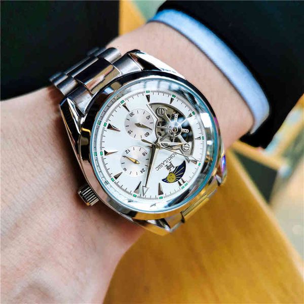 jojoz augulas new watch men lighting-emitting waterproof sun moon star multifunctional automatic mechanical male student, Slivery;brown
jojoz augulas new watch men lighting-emitting waterproof sun moon star multifunctional automatic mechanical male student, Slivery;brown