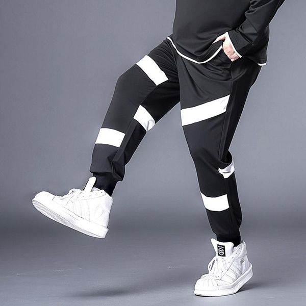 black hip-hop casual trousers men ribbon jogging pants fashion street brand large size cool for male men's
black hip-hop casual trousers men ribbon jogging pants fashion street brand large size cool for male men's