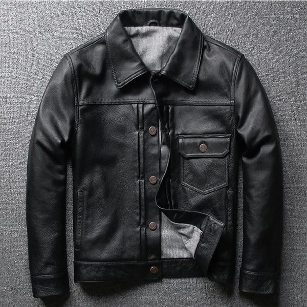 men's leather & faux trend jacket motorcycle clothing overturn collar single breasted, Black
men's leather & faux trend jacket motorcycle clothing overturn collar single breasted, Black
