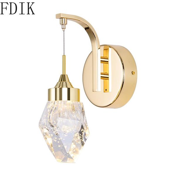 nordic gold bubble led wall lamp luxury crystal light fixtures modern bedroom bedside corridor stairs decoration indoor lighting pendant lam
nordic gold bubble led wall lamp luxury crystal light fixtures modern bedroom bedside corridor stairs decoration indoor lighting pendant lam