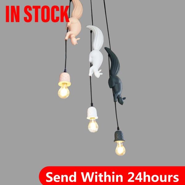 pendant lamps nordic resin squirrel led lights modern industrial hanging animal lamp for children room kitchen loft decor fixtures
pendant lamps nordic resin squirrel led lights modern industrial hanging animal lamp for children room kitchen loft decor fixtures