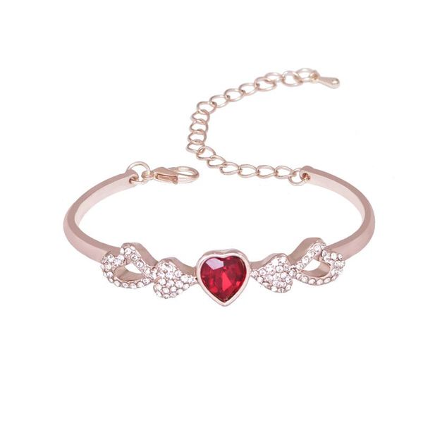 link, chain rose gold bracelet women's wearing all-match jewelry european and american simple heart bracelets for women luxury, Black
link, chain rose gold bracelet women's wearing all-match jewelry european and american simple heart bracelets for women luxury, Black