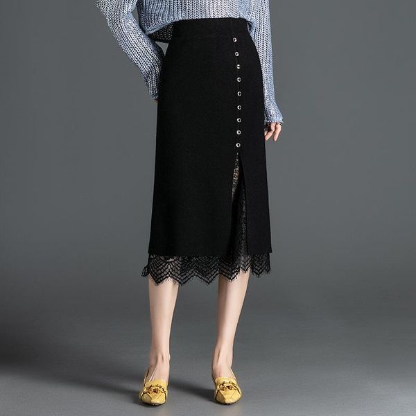 skirts autumn winter elastic high waist slimming simple black lace wrap hip skirt wild women a-line woolen long
skirts autumn winter elastic high waist slimming simple black lace wrap hip skirt wild women a-line woolen long