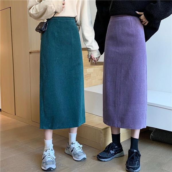 skirts women vintage corduroy solid color skirt womens casual autumn winter mid-calf clothes female fashion, Black
skirts women vintage corduroy solid color skirt womens casual autumn winter mid-calf clothes female fashion, Black