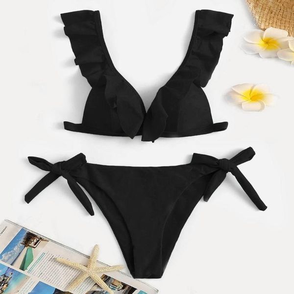 women's swimwear bikini 2021 women swimsuit high waist bikinis swimuit female retro beachewear set, White;black
women's swimwear bikini 2021 women swimsuit high waist bikinis swimuit female retro beachewear set, White;black