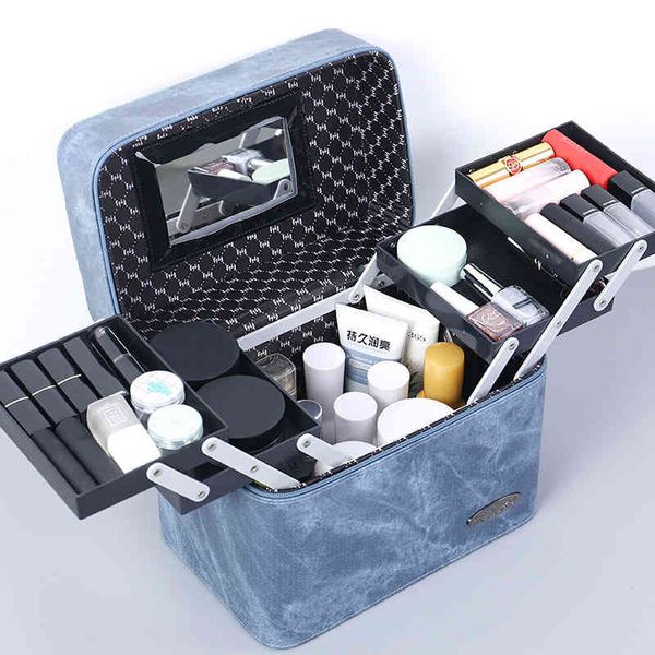 cosmetic bags & cases large capacity makeup bag multi-layer women pu leather female make up box jewelry storage sgwf
cosmetic bags & cases large capacity makeup bag multi-layer women pu leather female make up box jewelry storage sgwf