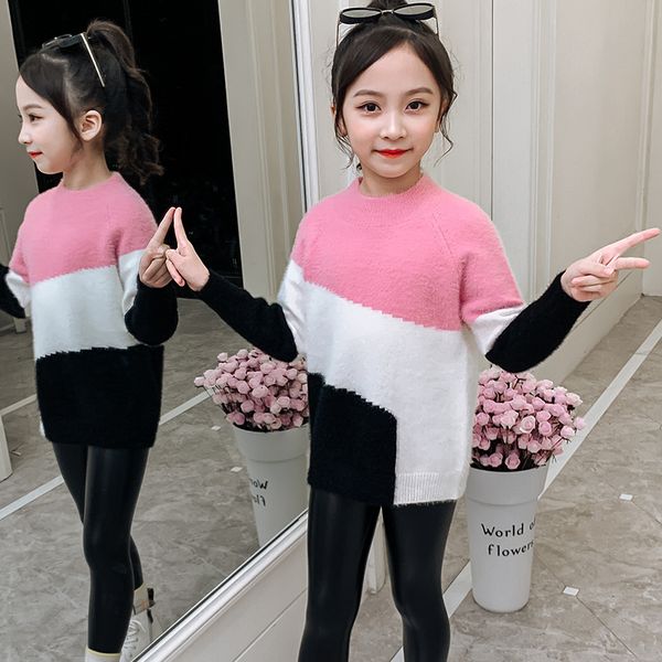 2021 autumn winter girls sweater warm cozy costume colors match childrens pullovers sweaters for baby girls teens kids clothes, White
2021 autumn winter girls sweater warm cozy costume colors match childrens pullovers sweaters for baby girls teens kids clothes, White