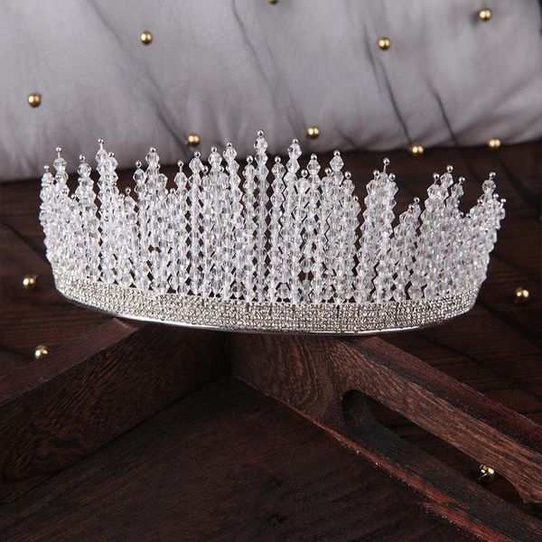 baroque luxury rhinestone beads bridal crown tiaras silver color crystal diadem bride headbands wedding hair accessories clips & barrettes, Golden;silver
baroque luxury rhinestone beads bridal crown tiaras silver color crystal diadem bride headbands wedding hair accessories clips & barrettes, Golden;silver