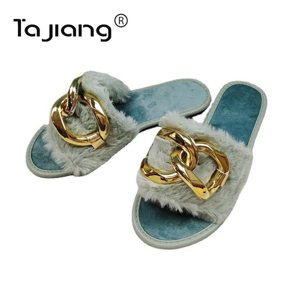 slippers ta jiang 2021 autumn and winter fur metal chain flat shoes outer wear comfortable fluffy women, Black
slippers ta jiang 2021 autumn and winter fur metal chain flat shoes outer wear comfortable fluffy women, Black