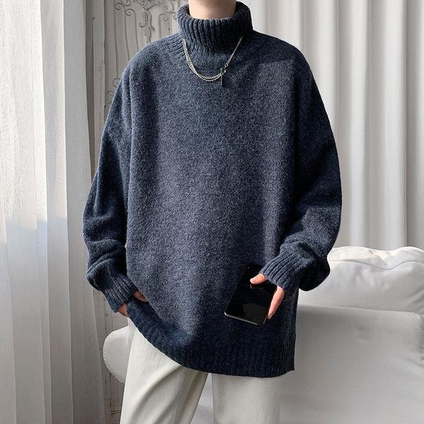 men's sweaters multicolor turtleneck sweater men warm fashion casual knitted pullover autumn winter loose long-sleeved mens jumper, White;black
men's sweaters multicolor turtleneck sweater men warm fashion casual knitted pullover autumn winter loose long-sleeved mens jumper, White;black