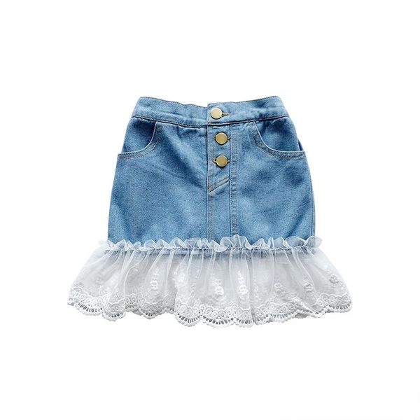 baby summer clothing 1-6 years old children's denim lace patchwork skirt, fishtail ruffled princess dress
baby summer clothing 1-6 years old children's denim lace patchwork skirt, fishtail ruffled princess dress
