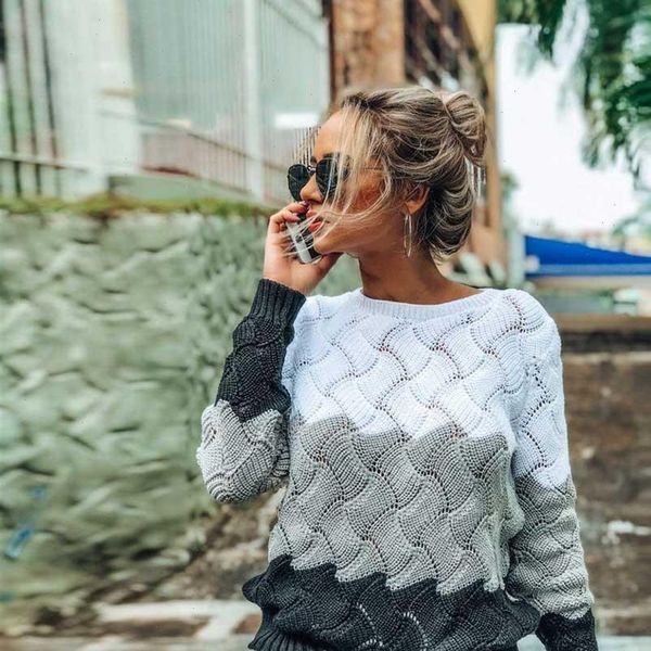 women sweaters autumn winter contrast color sweater casual long sleeve pullovers crewneck knitted jumper soft, White;black
women sweaters autumn winter contrast color sweater casual long sleeve pullovers crewneck knitted jumper soft, White;black