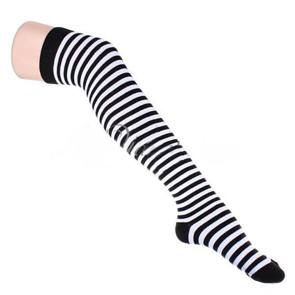 sports socks striped stocking for women over the knee sportswear and accessories breathable cotton long tennis, Black
sports socks striped stocking for women over the knee sportswear and accessories breathable cotton long tennis, Black