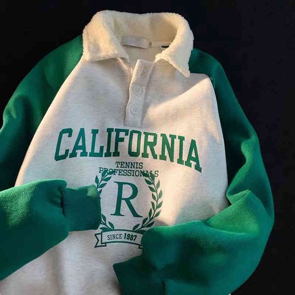 vintage polo collar letter california print oversized sweatshirt women for teen loose harajuku winter american hoodies pullovers, Black
vintage polo collar letter california print oversized sweatshirt women for teen loose harajuku winter american hoodies pullovers, Black