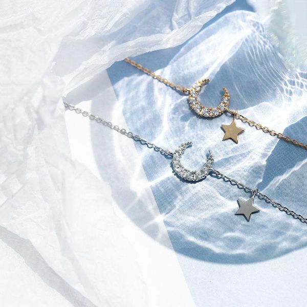 link, chain qwc luxury moon star charm pendant bracelet for women girl gifts cubic zirconia fashion elegant wedding anniversary jewelry, Black
link, chain qwc luxury moon star charm pendant bracelet for women girl gifts cubic zirconia fashion elegant wedding anniversary jewelry, Black