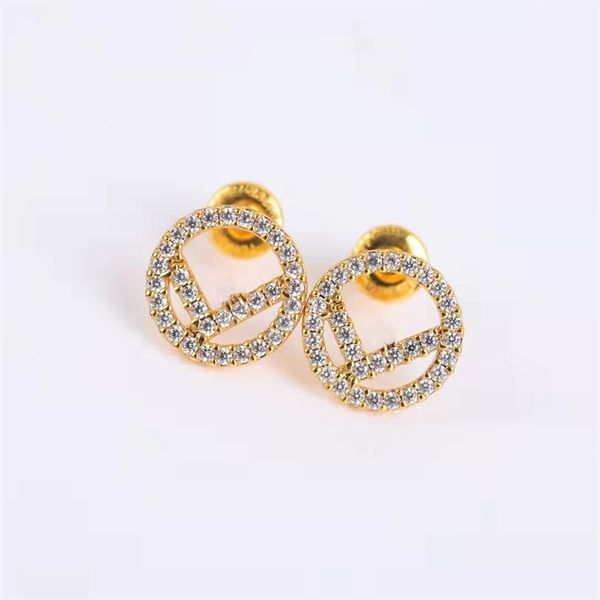 68% off designer jewelry high version 1.1 classic double f round full diamond earrings women's fashion simple hollow earrings, Golden
68% off designer jewelry high version 1.1 classic double f round full diamond earrings women's fashion simple hollow earrings, Golden