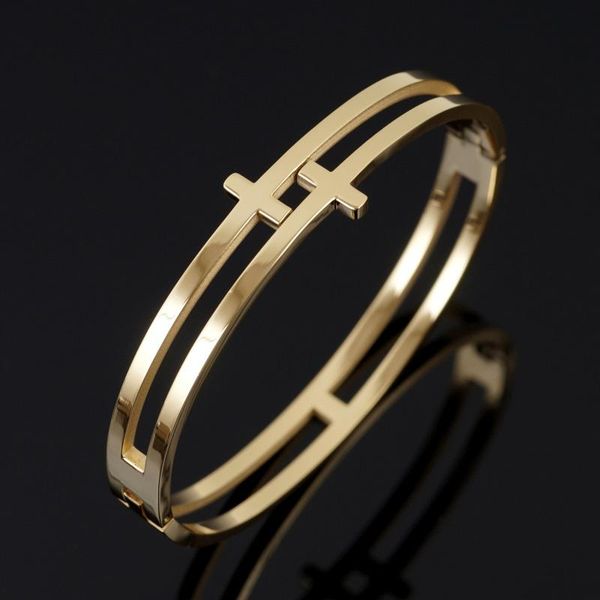 bangle luxury hollow cross cuff bangles for women men jewelry stainless steel simple bracelets women's ladies couple party, Black
bangle luxury hollow cross cuff bangles for women men jewelry stainless steel simple bracelets women's ladies couple party, Black