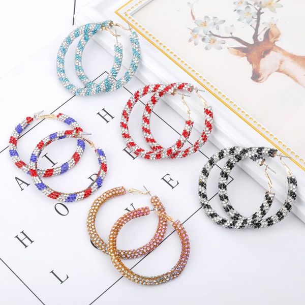 hoop & huggie 2021 rainbow colorful rhinestone crystal earring for women girls fashion statement gift accessories, Golden;silver
hoop & huggie 2021 rainbow colorful rhinestone crystal earring for women girls fashion statement gift accessories, Golden;silver