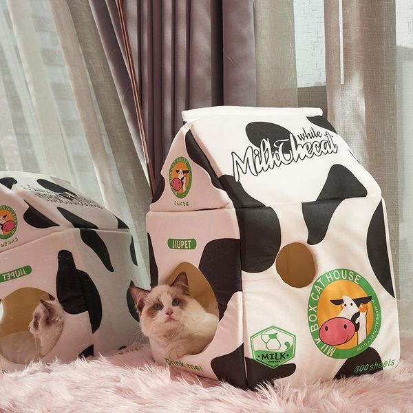 cat beds & furniture foldable cute pet bed house strawberry banana milk box winter warm plush soft cave kitten kennel supplies
cat beds & furniture foldable cute pet bed house strawberry banana milk box winter warm plush soft cave kitten kennel supplies