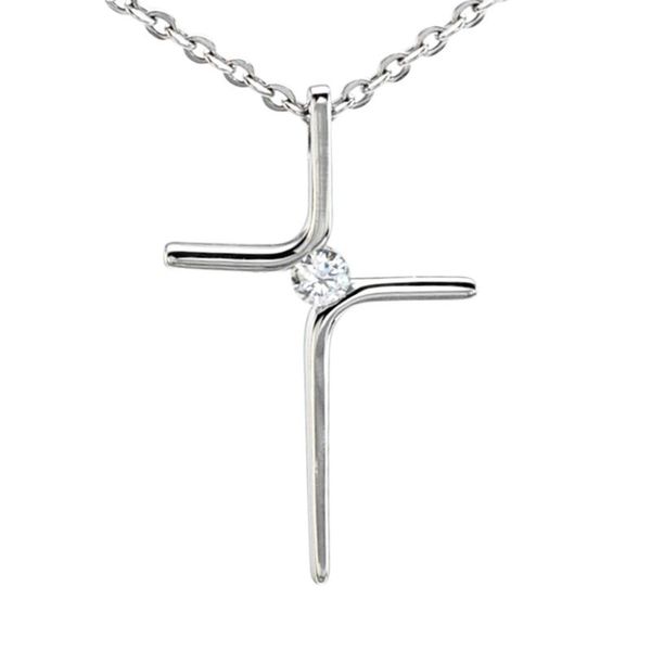 pendant necklaces women's gold stainless steel cross crystal charm necklace rolo chain, Silver
pendant necklaces women's gold stainless steel cross crystal charm necklace rolo chain, Silver