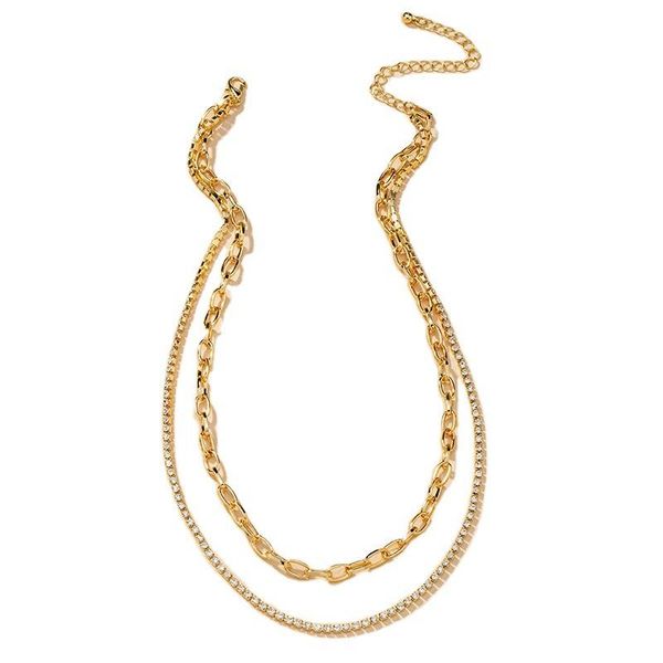 ins trendy gold rhinestone chain double layers choker necklaces korean fashion party women bling jewelry chokers, Golden;silver
ins trendy gold rhinestone chain double layers choker necklaces korean fashion party women bling jewelry chokers, Golden;silver