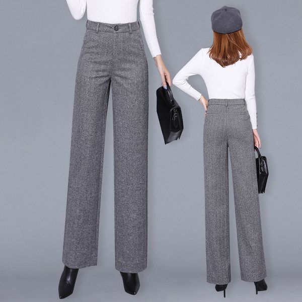 women's pants & capris fall fashion wide leg elegant professional loose slim straight high waisted vintage womens 1tzc, Black;white
women's pants & capris fall fashion wide leg elegant professional loose slim straight high waisted vintage womens 1tzc, Black;white