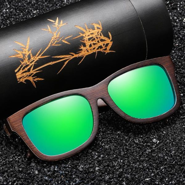 sunglasses gm natural bamboo wooden handmade polarized mirror coating lenses eyewear with gift box, White;black
sunglasses gm natural bamboo wooden handmade polarized mirror coating lenses eyewear with gift box, White;black