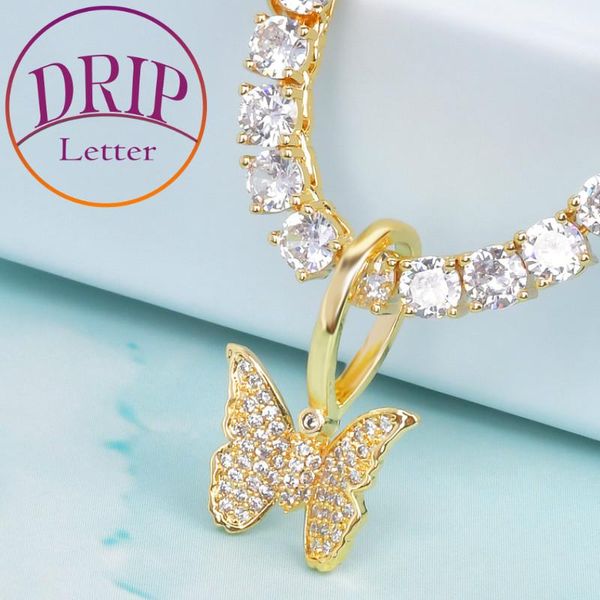 mini butterfly pendant animal necklace gold color zircon men's hip hop copper plated jewelry necklaces, Silver
mini butterfly pendant animal necklace gold color zircon men's hip hop copper plated jewelry necklaces, Silver