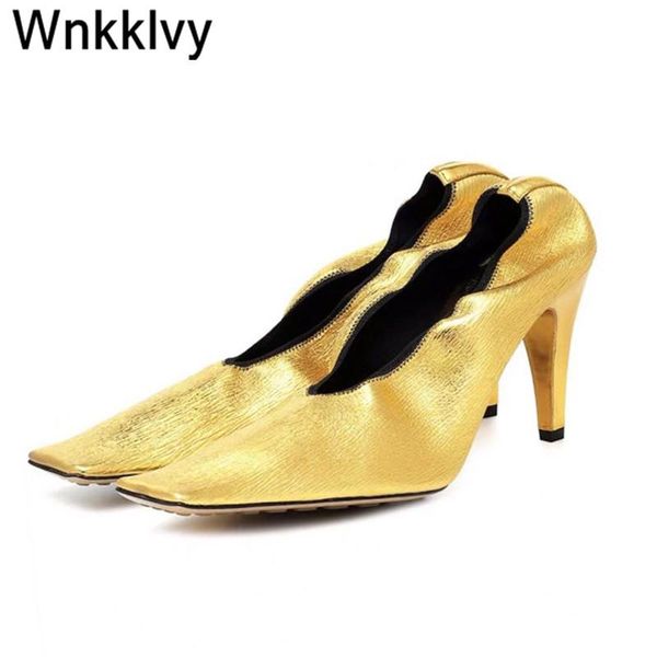 dress shoes wrinkled women spike high heels slip on square toe runway pumps witch streth gold blue single party, Black
dress shoes wrinkled women spike high heels slip on square toe runway pumps witch streth gold blue single party, Black