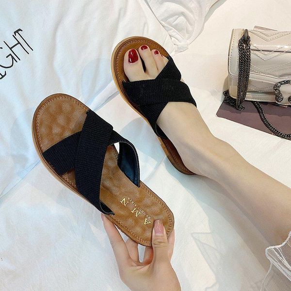 fashion 2021 summer shoes designer women slippers outside beach slides ladies literary flat-heeled sandals, Black
fashion 2021 summer shoes designer women slippers outside beach slides ladies literary flat-heeled sandals, Black