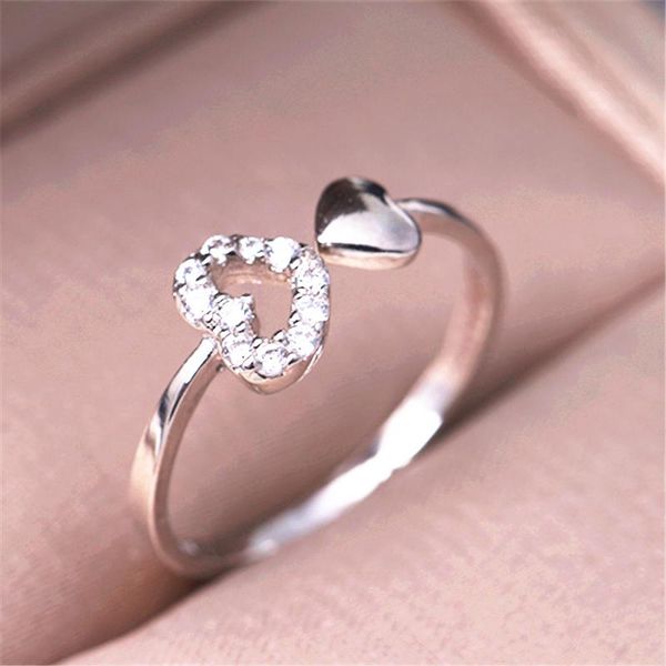 cluster rings fashionable silver color female ring temperament heart-shaped inlaid zircon opening hand jewelry, Golden;silver
cluster rings fashionable silver color female ring temperament heart-shaped inlaid zircon opening hand jewelry, Golden;silver
